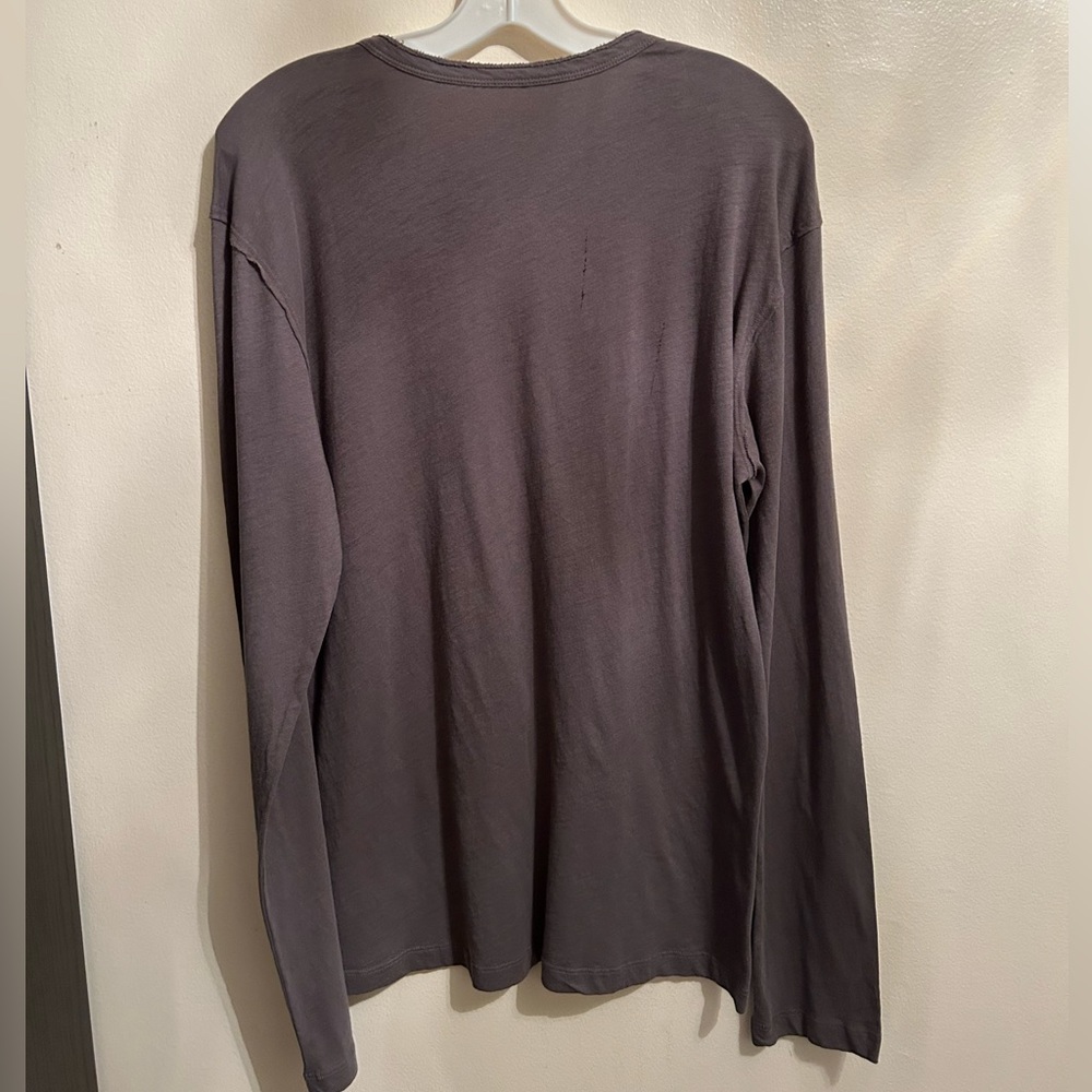 NWOT ALLSAINTS Regular Fit Long Sleeve Henley Shirt - Size Small - Picture 5 of 7